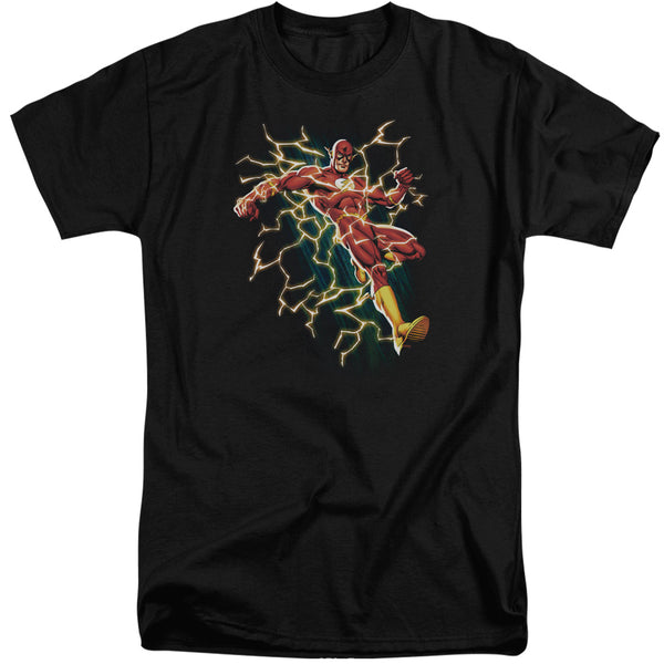 JLA - Flash Symbol Knockout Adult Tall Fit Short Sleeve