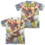JLA - Police Line (Front - Back Print) Adult Regular Fit Short Sleeve 65 - 35 Poly - Cotton
