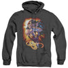 Jla - Wonder Rays Adult Heather Hoodie