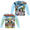 JLA - No 1 Cover (Front - Back Print) L - S Adult Poly Crew