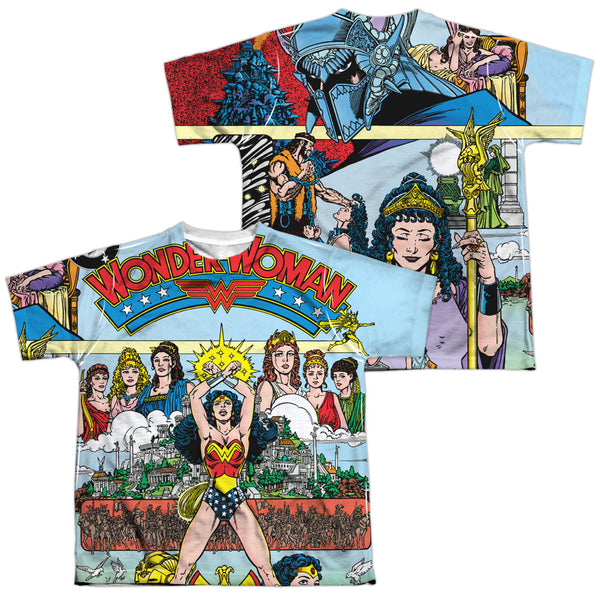 JLA - No 1 Cover (Front - Back Print) Youth Short Sleeve 100% Poly