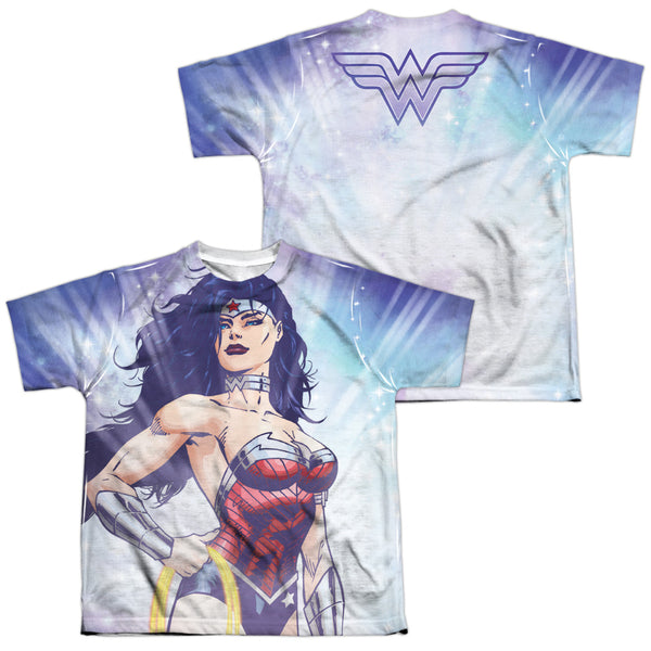 JLA - Warrior Goddess (Front - Back Print) Youth Short Sleeve 100% Poly