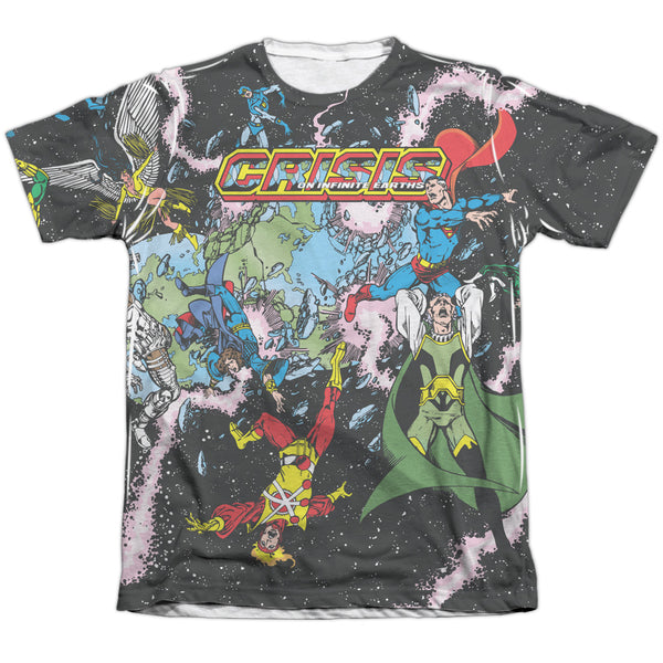 JLA - Crisis Variant Adult Regular Fit Short Sleeve 65 - 35 Poly - Cotton