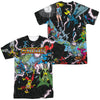 JLA - Crisis Variant (Front - Back Print) Adult Regular Fit Short Sleeve 100% Poly