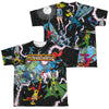 JLA - Crisis Variant (Front - Back Print) Youth Short Sleeve 100% Poly