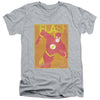 JLA - Simple Flash Poster Adult Slim Fit V Neck Cotton