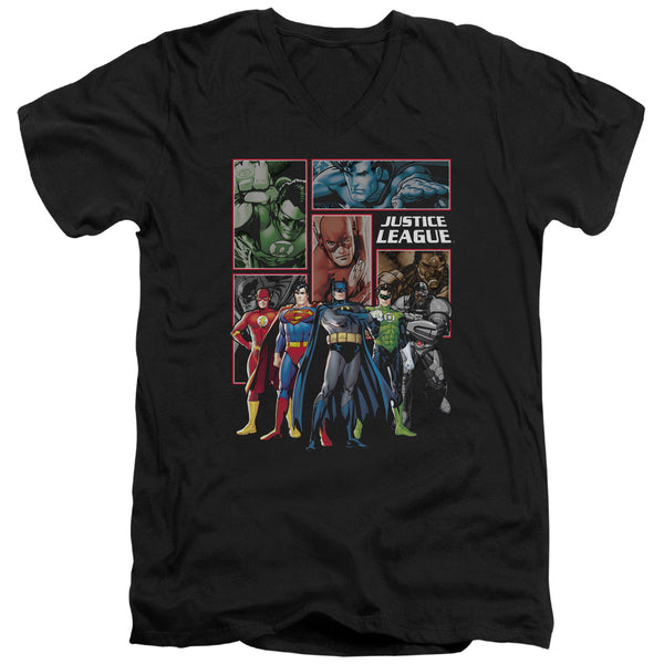 JLA - New JLA Panels Adult Slim Fit V Neck Cotton