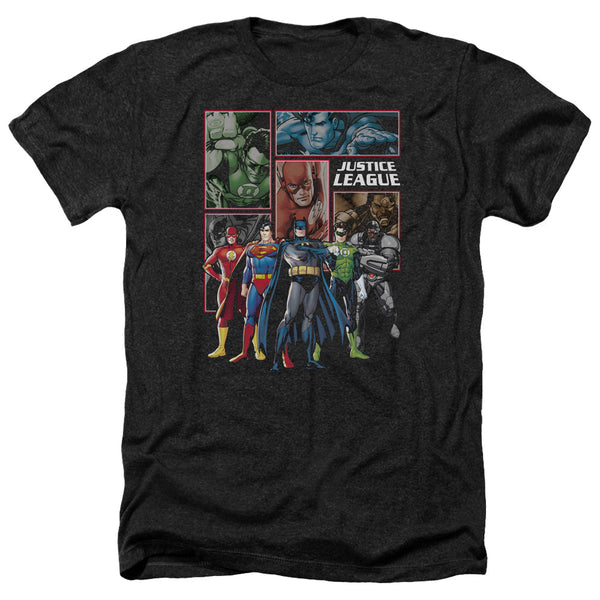 JLA - New JLA Panels Adult Regular Fit Heather Short Sleeve