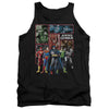 JLA - New JLA Panels Adult Tank Top