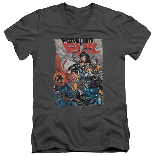 JLA - Crime Syndicate Adult Slim Fit V Neck Cotton
