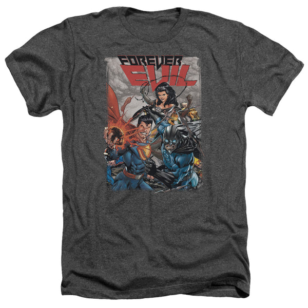 JLA - Crime Syndicate Adult Regular Fit Heather Short Sleeve