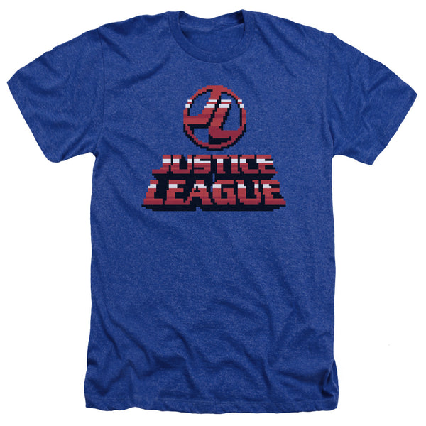 JLA - 8 Bit JLA Adult Regular Fit Heather Short Sleeve