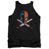 JLA - Crossed Swords Adult Tank Top
