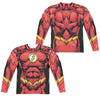 JLA - Flash 52 (Front - Back Print) L - S Adult Poly Crew