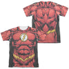 JLA - Flash 52 (Front - Back Print) Adult Regular Fit Short Sleeve 65 - 35 Poly - Cotton