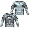 JLA - Cyborg (Front - Back Print) L - S Adult Poly Crew