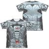 JLA - Cyborg (Front - Back Print) Adult Regular Fit Short Sleeve 65 - 35 Poly - Cotton