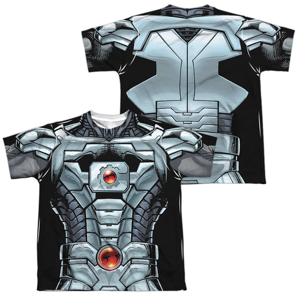 JLA - Cyborg (Front - Back Print) Youth Short Sleeve 100% Poly