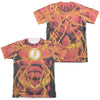 JLA - Flash 52 Bolt (Front - Back Print) Adult Regular Fit Short Sleeve 65 - 35 Poly - Cotton