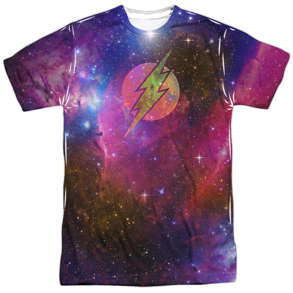 JLA - Flash Galaxy Adult Regular Fit Short Sleeve 100% Poly