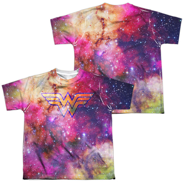 JLA - Wonder Galaxy (Front - Back Print) Youth Short Sleeve 100% Poly