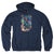 JLA - Under Attack Adult Pullover Hoodie