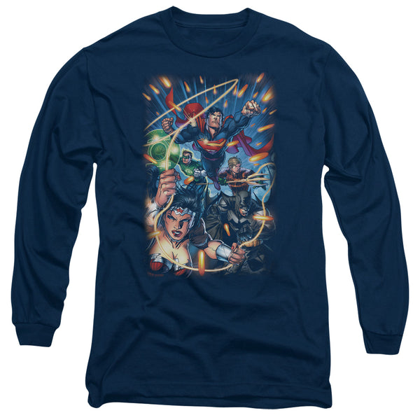 JLA - Under Attack Adult Long Sleeve