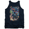 JLA - Under Attack Adult Tank Top