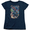 JLA - Under Attack Women's Short Sleeve