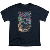 JLA - Under Attack Youth Short Sleeve