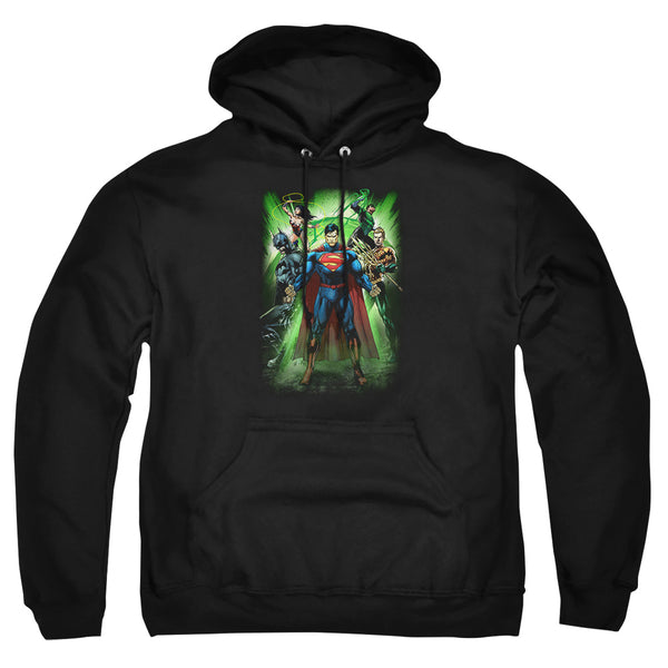 JLA - Power Burst Adult Pullover Hoodie