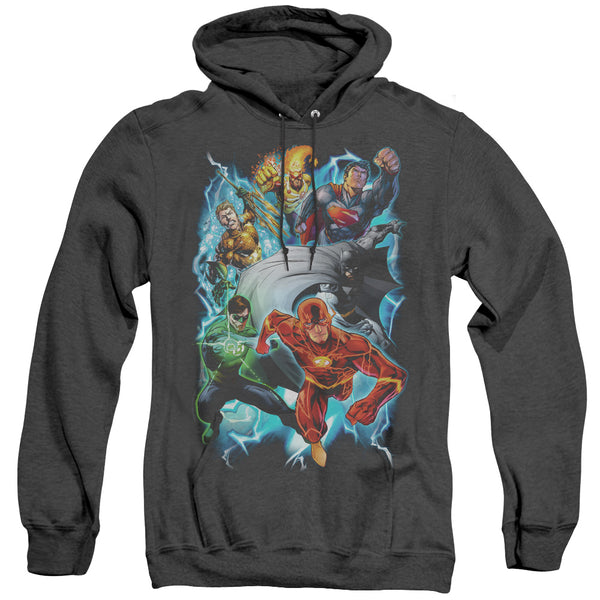 JLA - Electric Team Adult Heather Hoodie