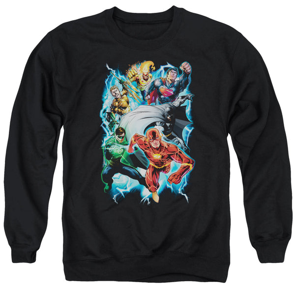 JLA - Electric Team Adult Crewneck Sweatshirt
