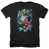 JLA - Electric Team Adult Regular Fit Heather Short Sleeve