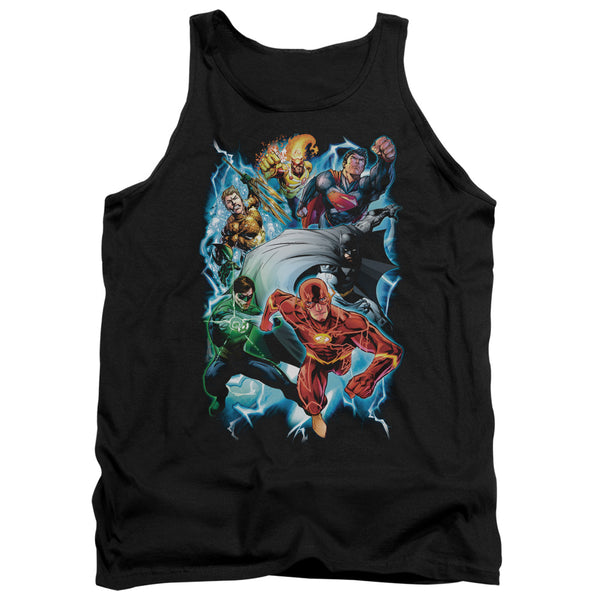 JLA - Electric Team Adult Tank Top