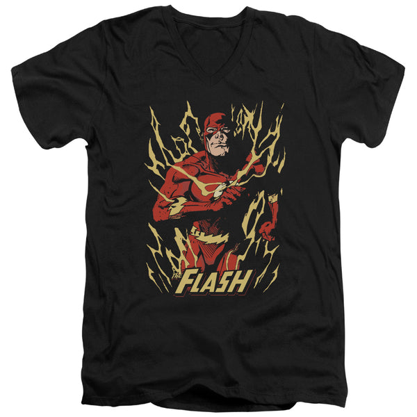 JLA - Flash Flare Adult Slim Fit V Neck Cotton