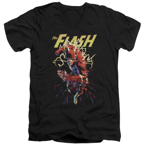 JLA - Ripping Apart Adult Slim Fit V Neck Cotton