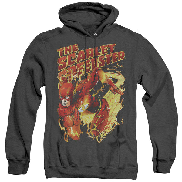 JLA - Scarlet Speedster Adult Heather Hoodie