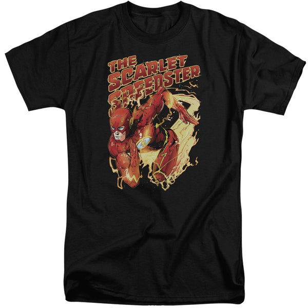 JLA - Scarlet Speedster Adult Tall Fit Short Sleeve