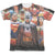 JLA - Wall Of Heroes Adult Regular Fit Short Sleeve 65 - 35 Poly - Cotton