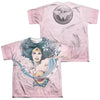 JLA - Sketched (Front - Back Print) Youth Short Sleeve 100% Poly