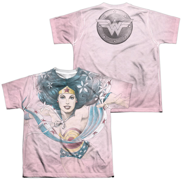 JLA - Sketched (Front - Back Print) Youth Short Sleeve 100% Poly
