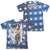 JLA - Ripped Flag (Front - Back Print) Adult Regular Fit Short Sleeve 65 - 35 Poly - Cotton