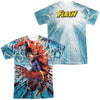 JLA - Ripping And Tearing (Front - Back Print) Adult Regular Fit Short Sleeve 100% Poly