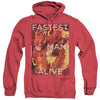 JLA - Fastest Man Alive Adult Heather Hoodie
