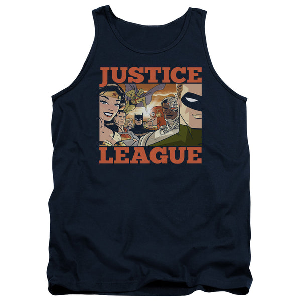 JLA - New Dawn Group Adult Tank Top