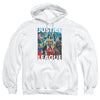 JLA - Hall Of Justice Adult Pullover Hoodie