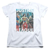 JLA - Hall Of Justice Women's Short Sleeve