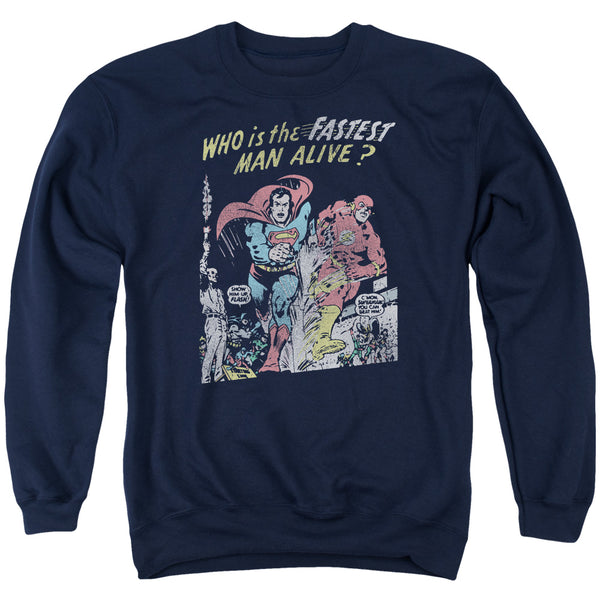 JLA - Fastest Man Adult Crewneck Sweatshirt