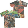 JLA - Torn (Front - Back Print) Adult Regular Fit Short Sleeve 100% Poly